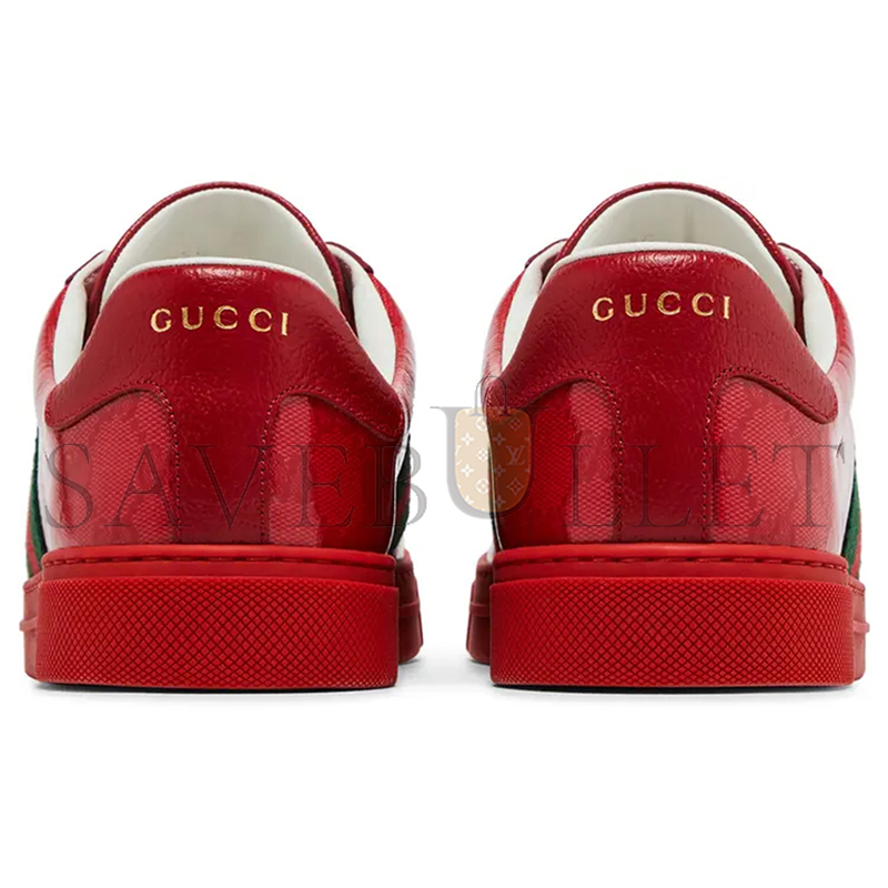 GUCCI ACE GG CRYSTAL CANVAS RED 760775 FACRF 6943